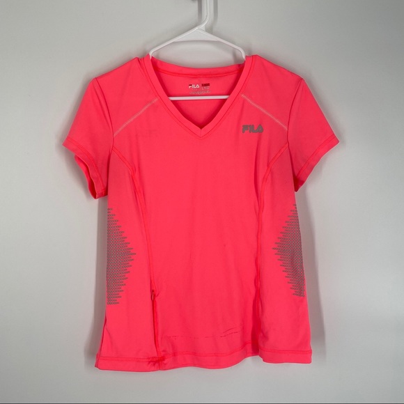 Fila Tops - Fila Sport Pink Women Running Shirt Size L